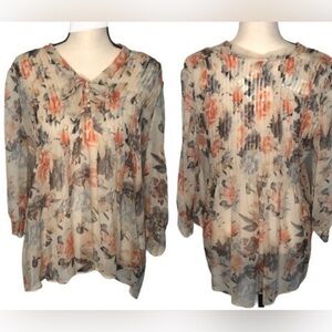 Joie Shadow Floral Braylen Tunic S